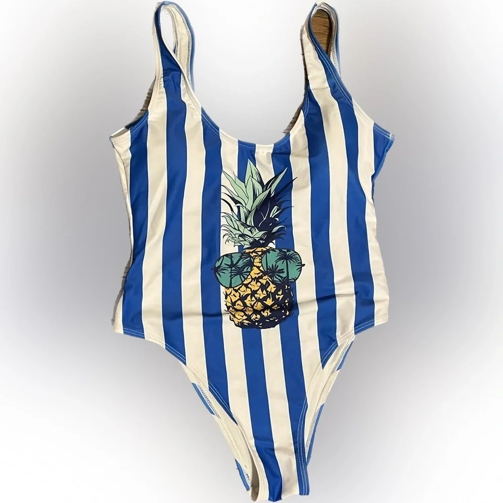 Patpat Pineapple One piece Swimsuit Bathing Suit Size Medium NWT - Picture 1 of 3